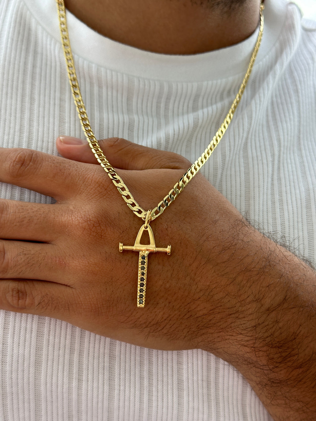 Cubana Diamantada 65cm + Colgante Pendulo