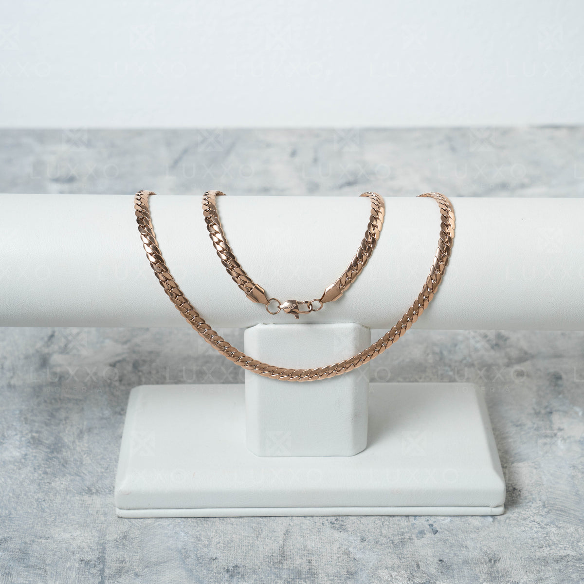 Cadena Serpiente Rosa Hombre