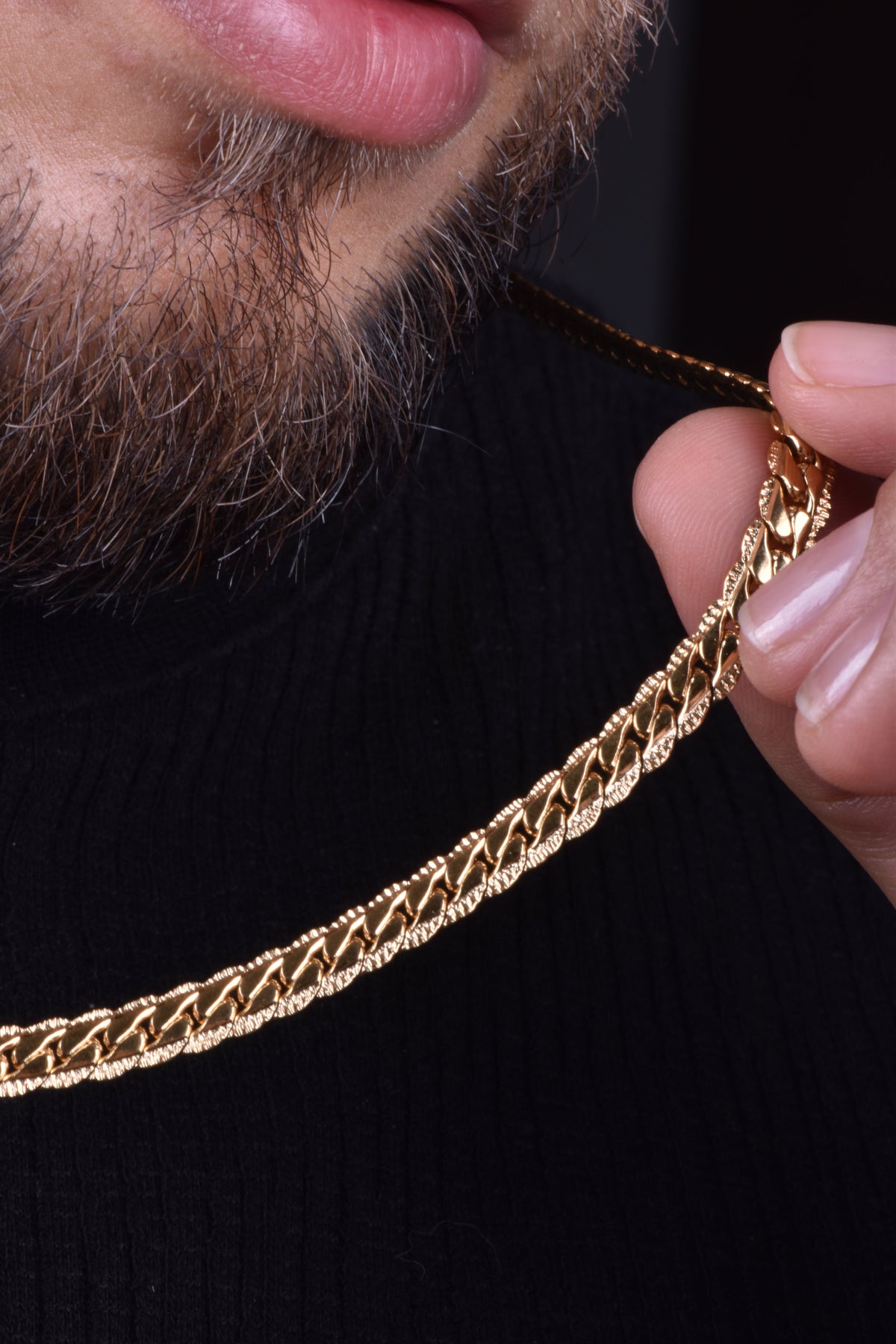 Cadena Grabada Hombre