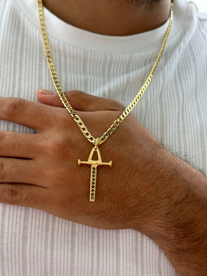 Cubana Diamantada 65cm + Colgante Pendulo
