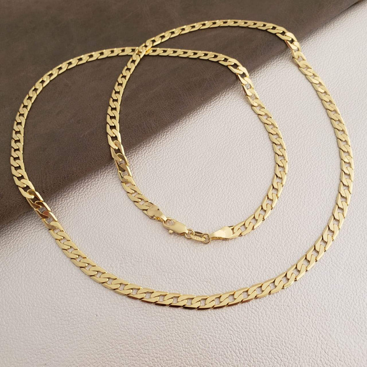 Cadena Cubana Diamantada Hombre